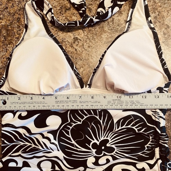 Lea Gottlieb 2 PC Tankini Bathing, Swim Suit, Fashion Designer Suit Size US 10 - Picture 10 of 12